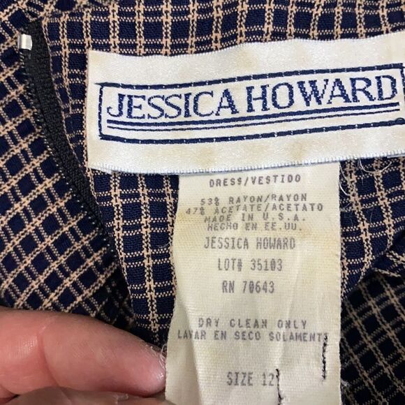 Vintage Plaid Button Front Dress - Picture 5 of 5